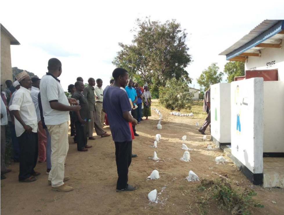 The latrines are ready for use