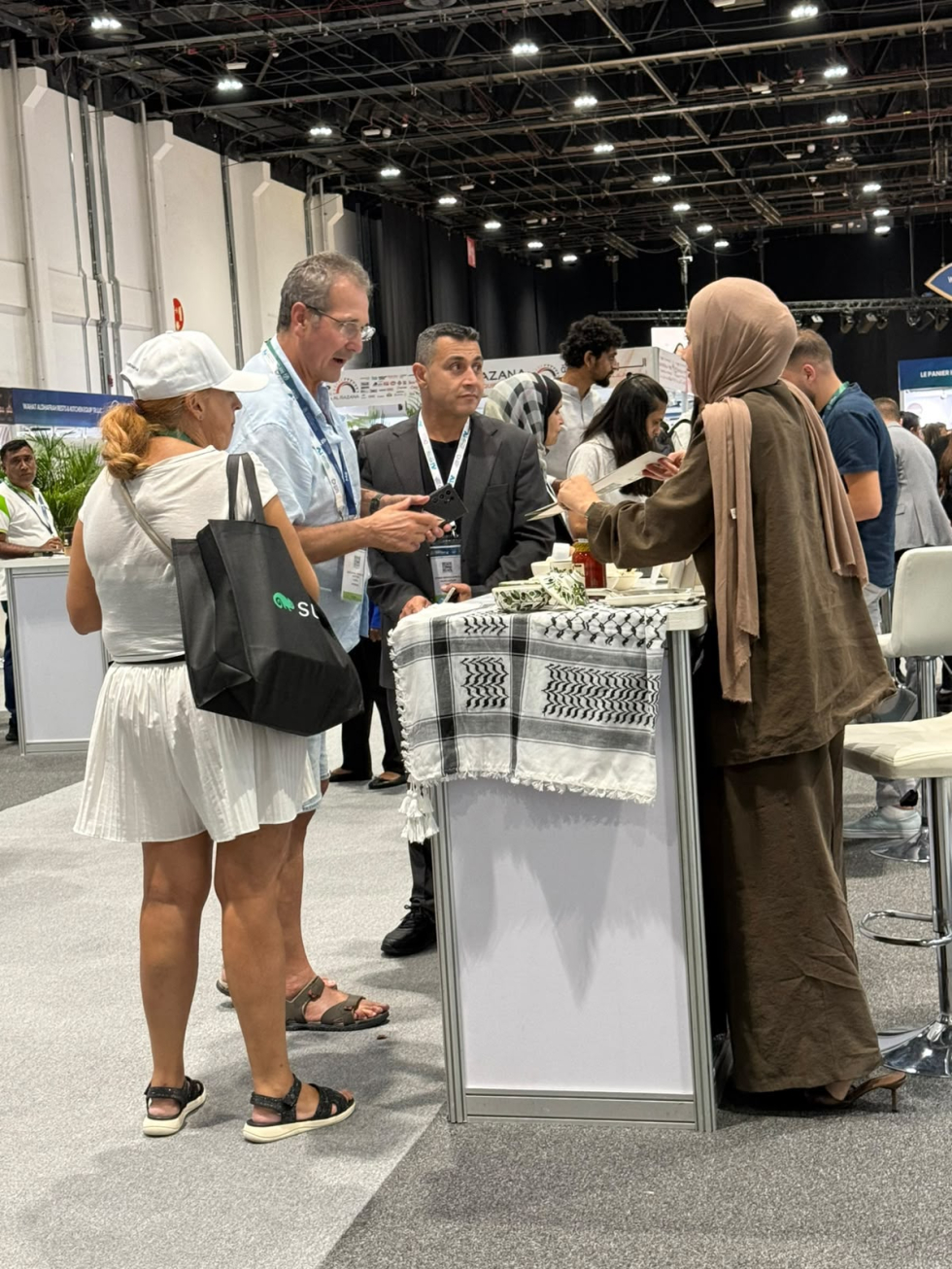 Some of the participating women with visitors