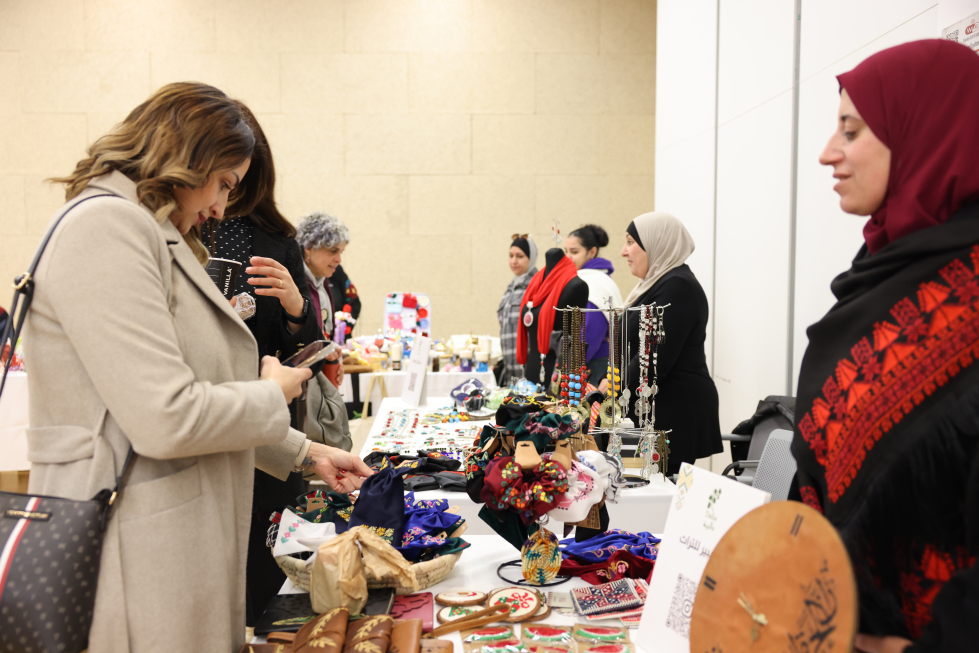 Women engaging with customers